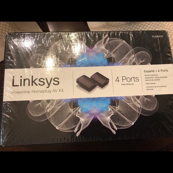 LINKSYS PLSK400 AV200 4-Port Network Adapter Kit - Picture 2 of 11